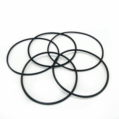 สีดํา AS568 NBR FKM FPM EPDM ซิลิโคนยางเรียบ O-ring Seal มีให้เลือก