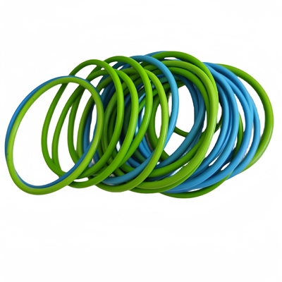 NBR EPDM FKM 30 60 90 Shore A สีเขียว สีฟ้า สีดํา สีแดง สียาง O Rings For Seal