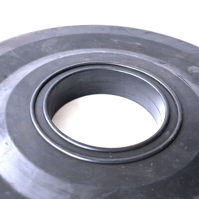 ยางปัดทำความสะอาดท่อเจาะอุตสาหกรรม 9 นิ้ว แบบแบน NBR HNBR สำหรับท่อปิโตรเลียมและก๊าซ ID 68 มม.