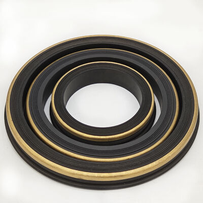 NBR 80 Shore A Hammer Union Seal พร้อมแหวนรองรับทองเหลืองขนาด 2 ", 3", 4 "สำหรับรูปที่ 1502 ซีลยางแรงดันสูงเกรดบ่อน้ำมันสำหรับระบบท่อร่วม