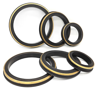 NBR 80 Shore A Hammer Union Seal พร้อมแหวนรองรับทองเหลืองขนาด 2 ", 3", 4 "สำหรับรูปที่ 1502 ซีลยางแรงดันสูงเกรดบ่อน้ำมันสำหรับระบบท่อร่วม