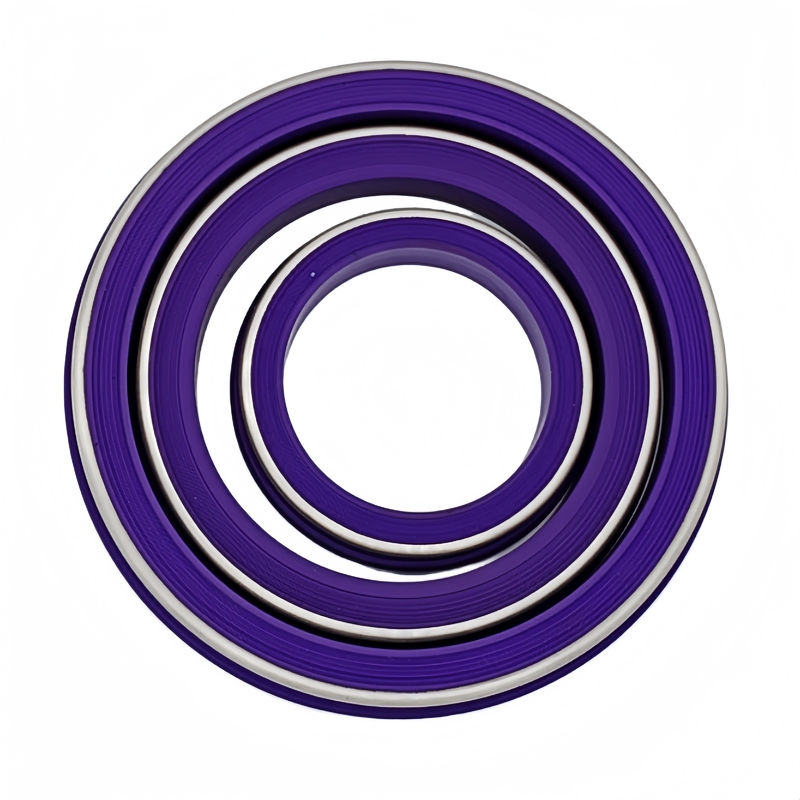 น้ํามันสีม่วง&amp;ความร้อน&amp;ทนทานเคมี NBR HNBR FKM PTFE Hammer Union Seal With Stainless Backup