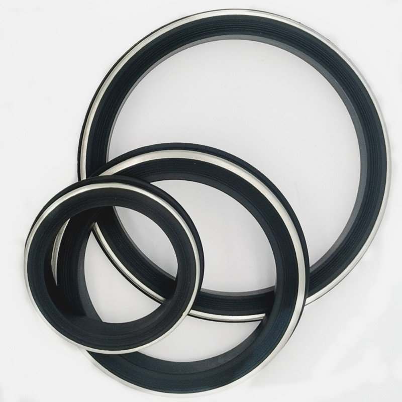 น้ํามัน&ความร้อน&เคมีทนทาน NBR HNBR FKM PTFE สีดํา Hammer สหภาพประทับ