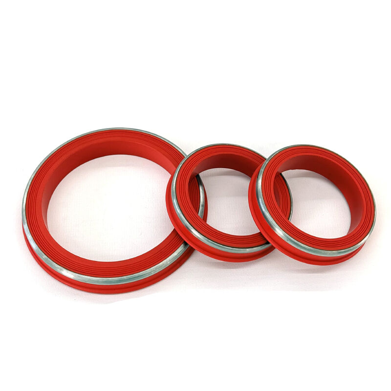 ความทนทานต่ออุณหภูมิ FKM ลิปสไตล์ Hammer Union Seals with SS Ring ออกแบบมาสําหรับสภาพแวดล้อม H2S & CO2