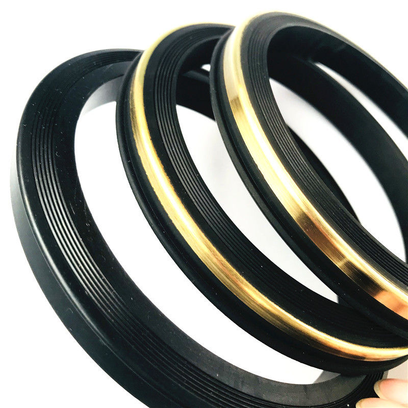 FIG 602/1002/1502 สีดํา NBR HNBR FKM PTFE มือถือสหภาพประทับด้วยทองแดง / แหวนกันเหล็ก