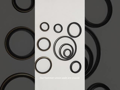 ผูกรัด Hammer Union / วงแหวนผูกรัดยางยางยางที่มีความทนทานแรงกด 6000-15000 PSI