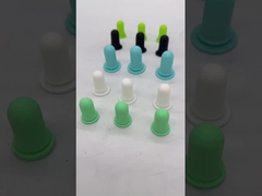 จุกยางซิลิโคนเกรดอาหารสำหรับห้องปฏิบัติการ จุกยางขนาดเล็ก สีขาว